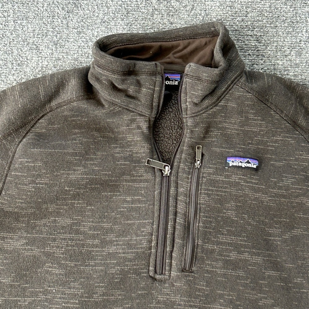 Patagonia Jacket‎ Mens Medium Brown Better Sweater 1/4-Zip Pullover Fleece